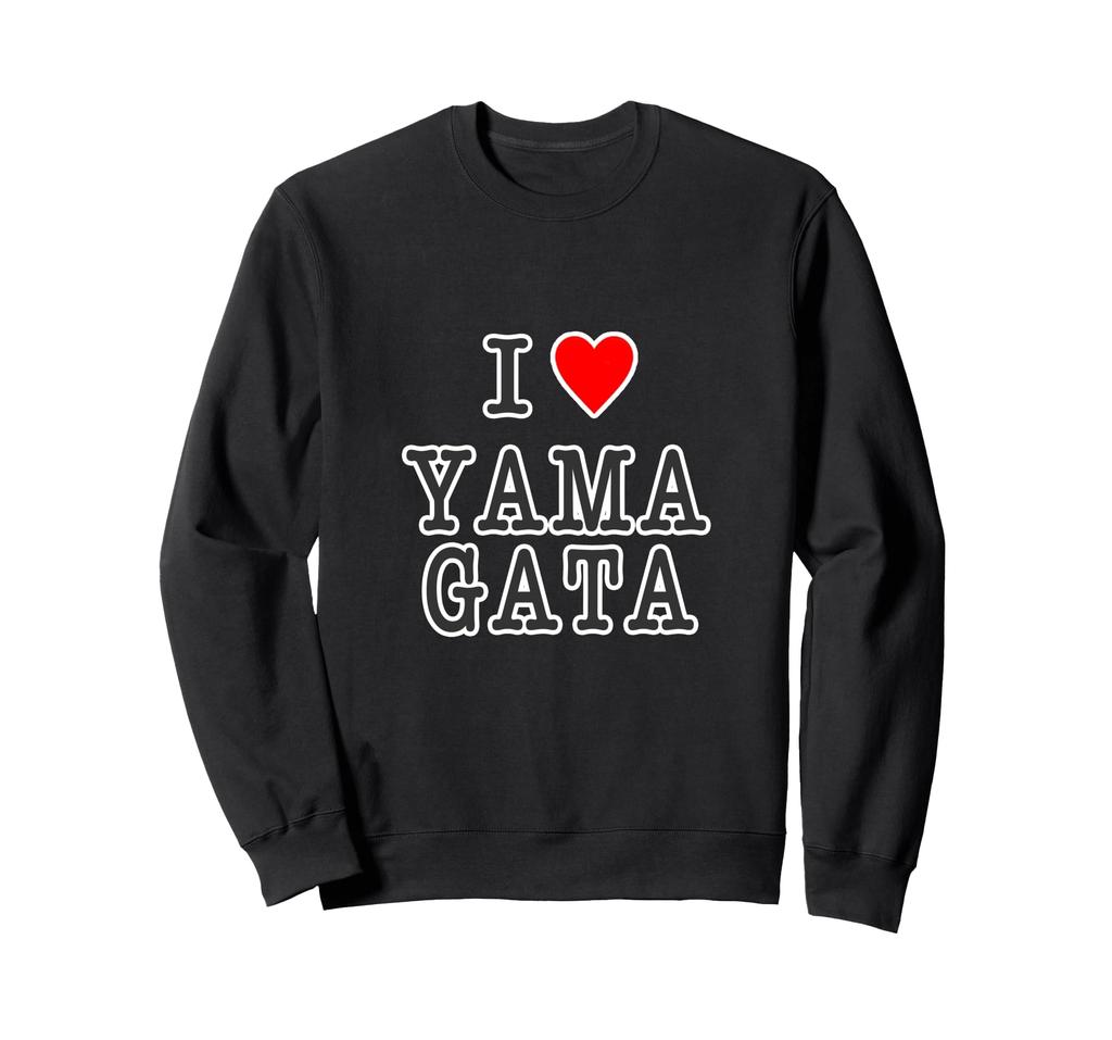 I Love Yamagata (I Love Heart) 47 Prefectures JIMO-T Jimoty Gift Souvenir Funny Sweatshirt