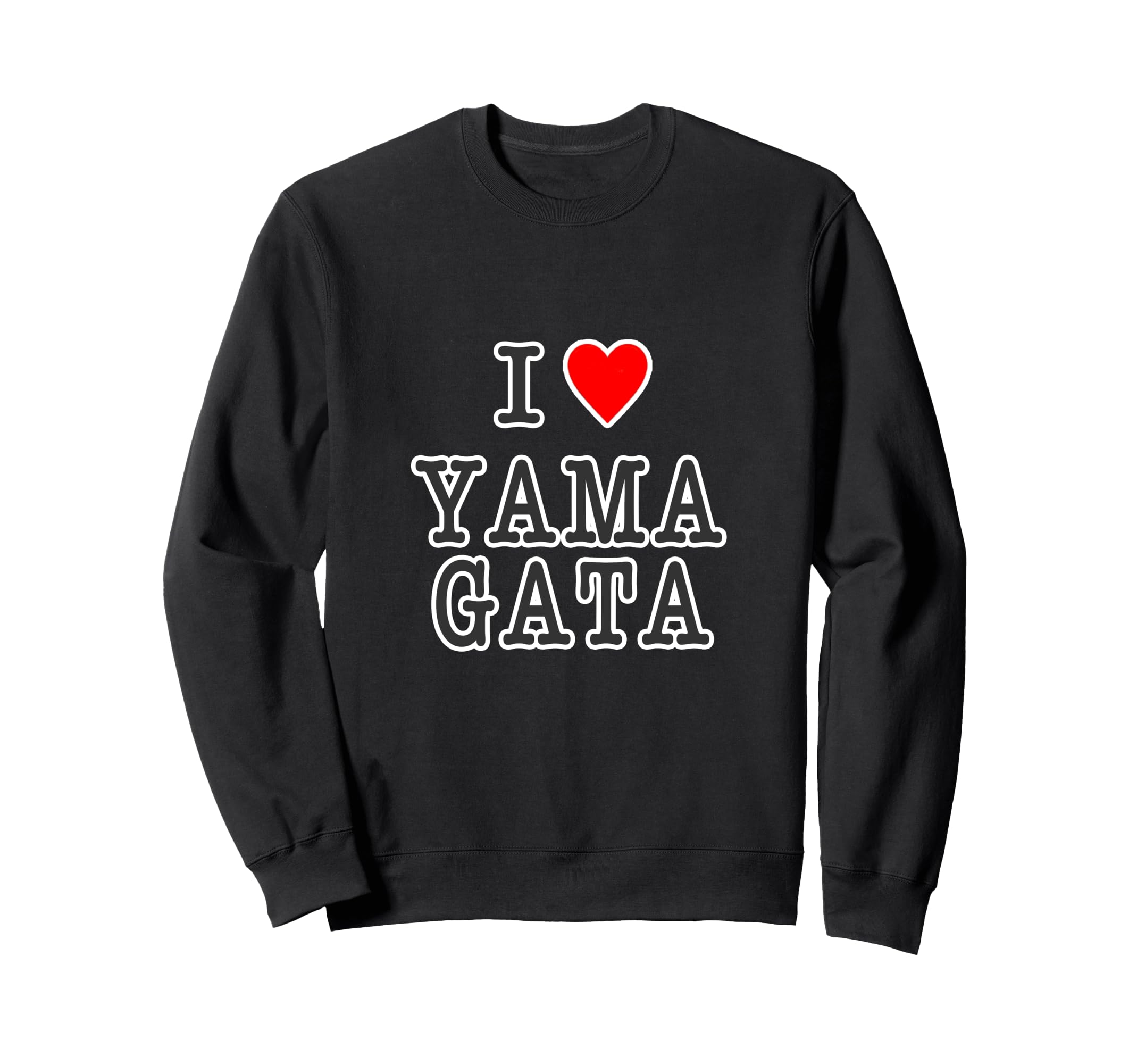 

I Love Yamagata (I Love Heart) 47 Prefectures JIMO-T Jimoty Gift Souvenir Funny Sweatshirt
