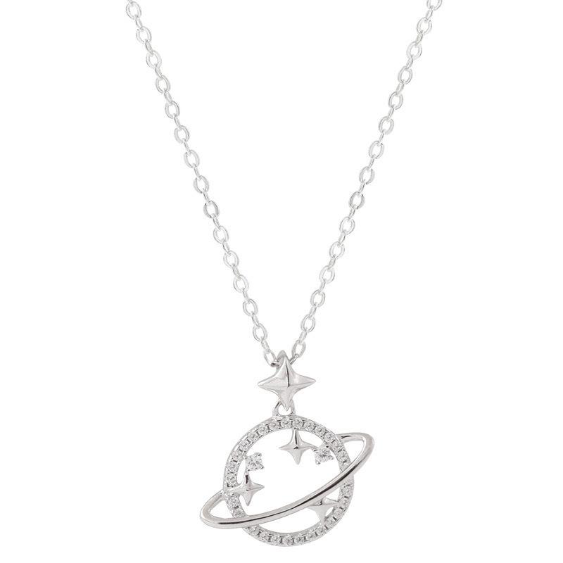 

Ожерелье Shining Planet для женщин, нишевый дизайн, высококачественный, легкий, роскошный, универсальный, простой, индивидуальный, холодный стиль, цепочка на ключицу