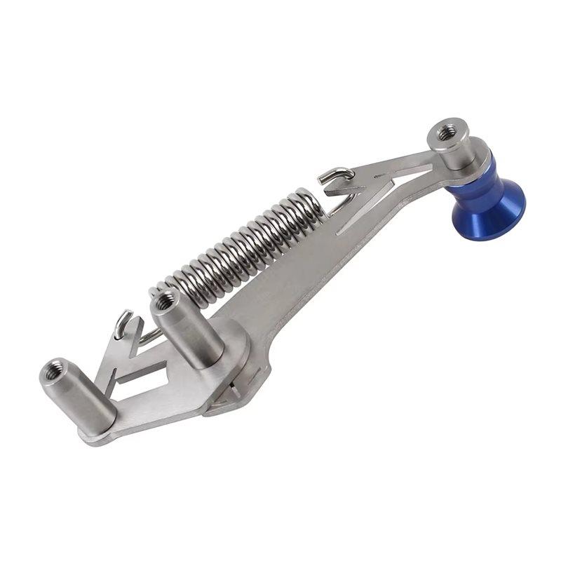Universal Dirt Bike For Tension Checking Chain Slack Adjuster Tool For Motorcycle Adjustable Chain Setter Tool Silver  Blue