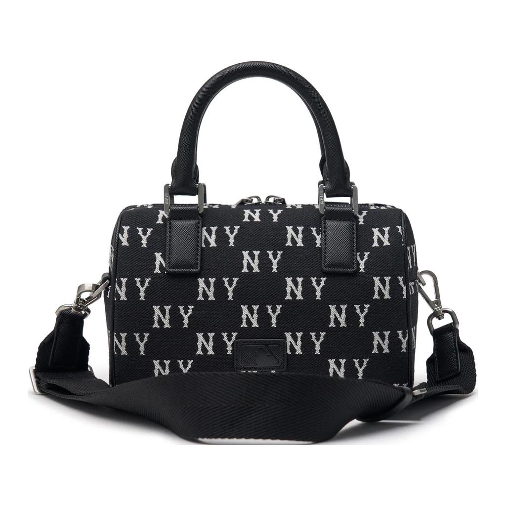 New MLB New York Yankees Artificial Leather Boston Bag, Shoulder Bag, Crossbody Bag, Handbag Regular Unisex Black 3ABWS014N-50BKS
