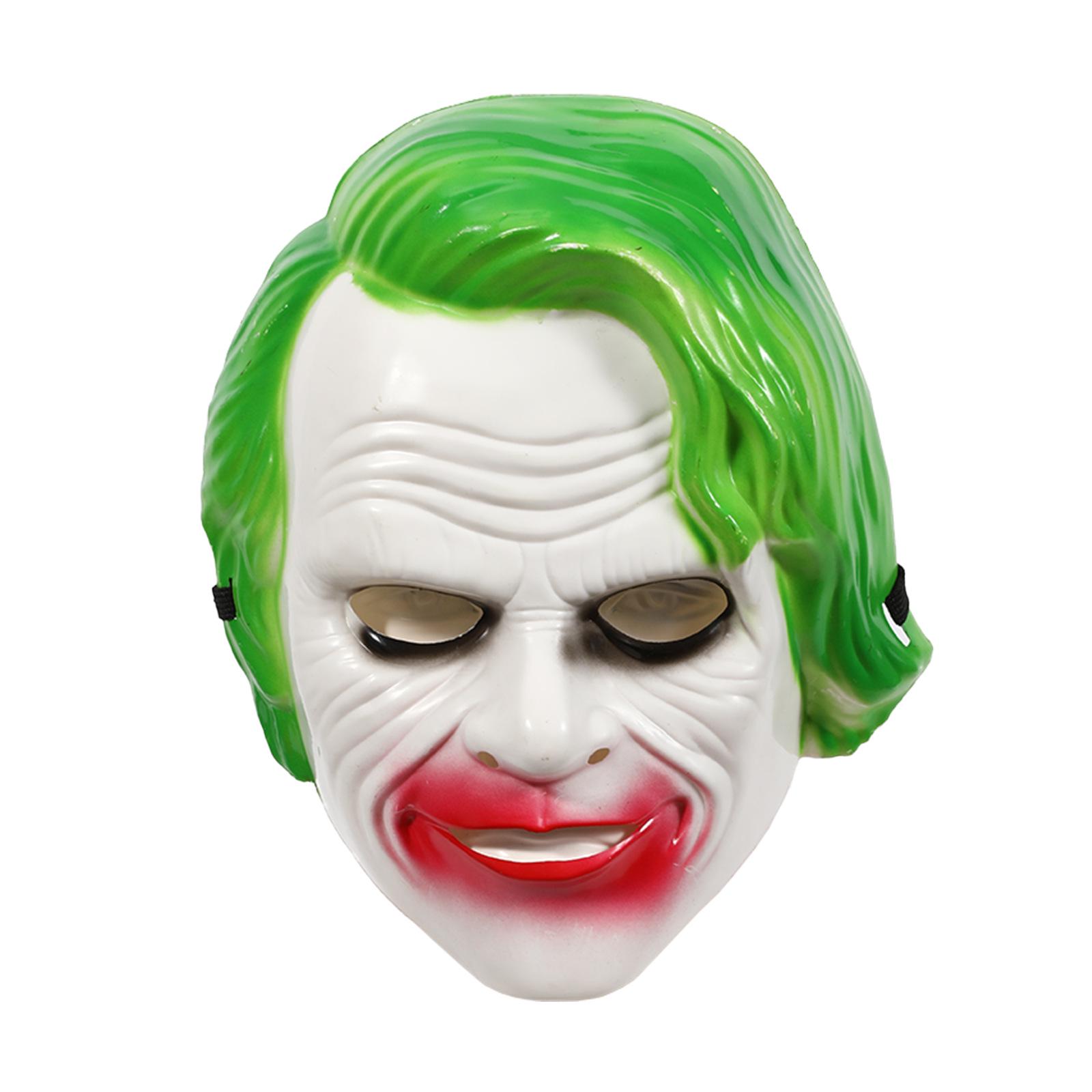 Dark Knight Arthur Green Haired Clown Mask for Halloween & Movie Theme Parties