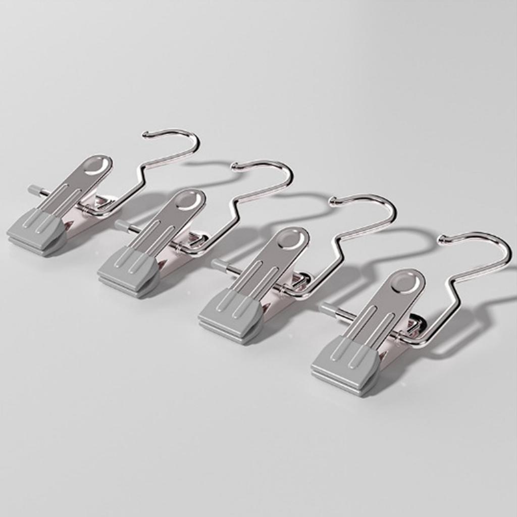 Pack of 10pcs Versatile Storage Clips Pants Hanger Wardrobe Organizers Bag Hat Rack Shelf for Clothes and Accessories