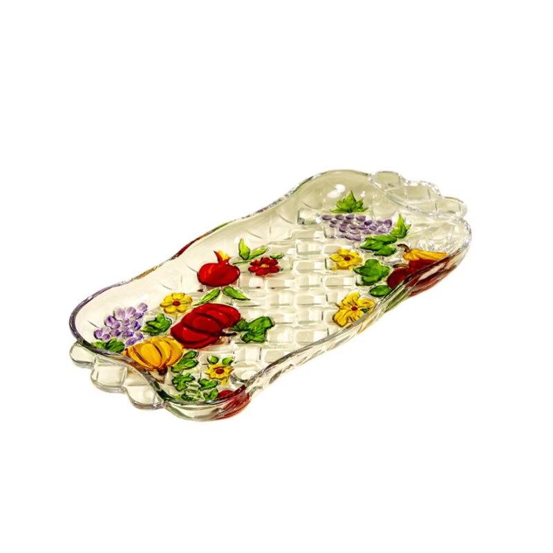 Flavinmci Europäisches Kristallglas Kürbis Serviertablett