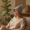 3 Pieces Felt Sauna Hat Reusable Cap with Hanging Loop Lightweight