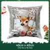 Vintage Christmas Decoration Pillowcase Bedroom Sofa Cushion Cover 100% Polyester Living Room Cushion Pillowcase Home Decor