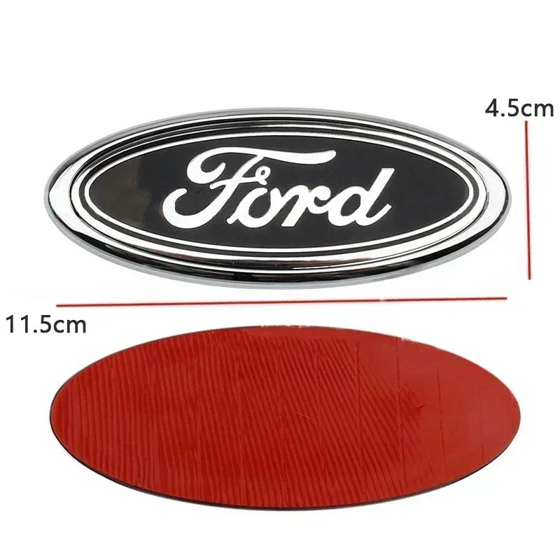 115x45mm ABS Car Rear Badge Front Hood Bonnet Emblem Accessories for Focus Fiesta Mondeo F150 Ranger Fusion Kuga