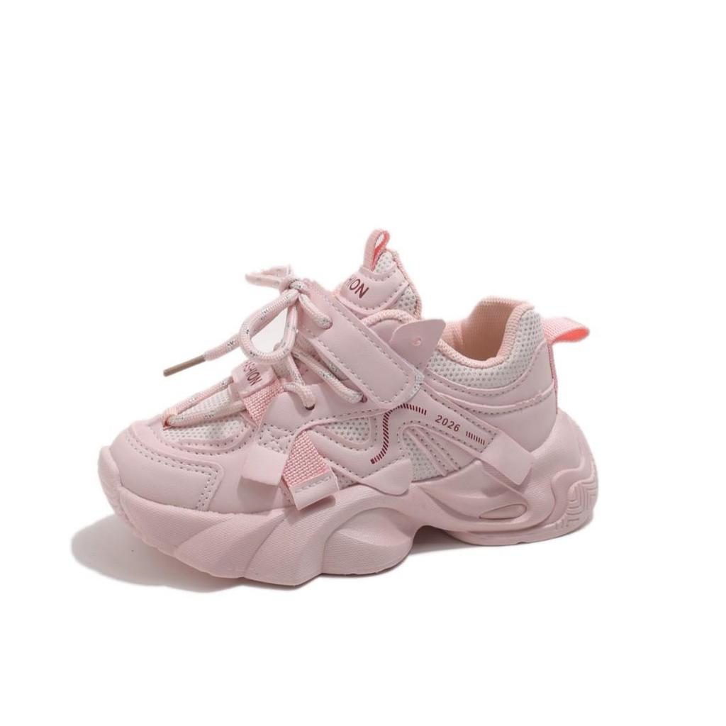 Kids' Versatile Mesh Sports Shoes - Soft Sole, Breathable, Lightweight for Spring & Autumn 2026