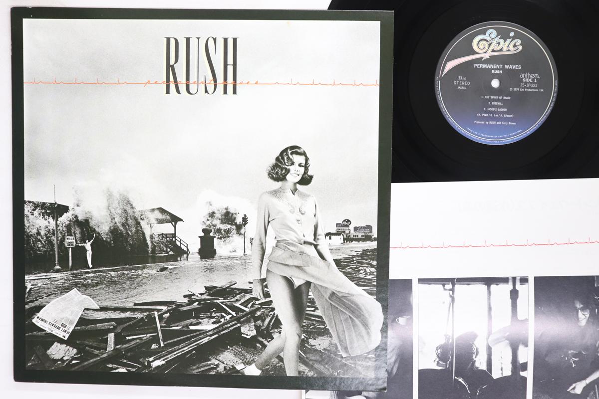 LP Record RUSH  Permanent Waves 253P221 EPIC 1979 Japan Rock Used