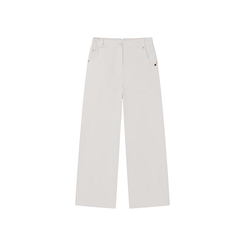 Teenie Weenie Women's High-Waist Straight-Leg Casual Pants