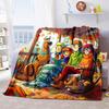 Halloween fantasy comedy adventure cartoon movie Scooby-Doo blanket soft home furnishing nap decoration four seasons warm Sherpa blanket U13