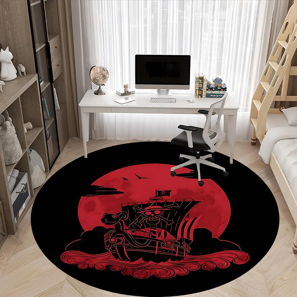 1pc One Piece Office Round Area Rug, Indoor Mat Suitable For Office, Under Office Chairs Bedroom Living Room Home Decor a0908140