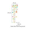 Cartoon Children's Height Measure Wall Sticker Cartoon Growth Chart Baby Room Wall Sticker Home Decoration Acrylic Wall Sticker