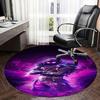 Fortnite Skin,Purple Feather Armor Chair mat Round Rug Office carpet, Machine Washable, Non slip, Suitable for Living Rooms, Bedrooms