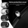5pcs Car Wheel Valve Cap Dust Protection Cover Theftproof Stem For 86 Harrier Vellfire Alphard Avensis Rav4