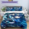 3pcs Genshin Impact Wanderer1 Design Cover Set - HD Printed Bedding with 1 Cover and 2 Pillowcases - Perfect for Home and Dorm Decor