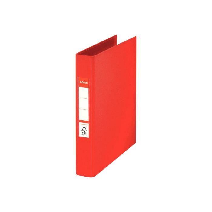 Classeur à anneaux - Esselte - A5 - 40 mm - Rouge - 190 feuilles