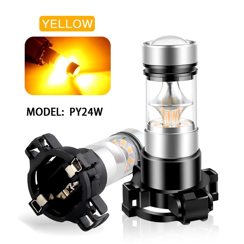 

2PCS PY24W ,5200s LED Bulbs Turn Signal Light Lamp For BMW E90 E91 E92 E93 F10 F11 GT F07 Mercedes Benz S/R/SL Class Land Rover