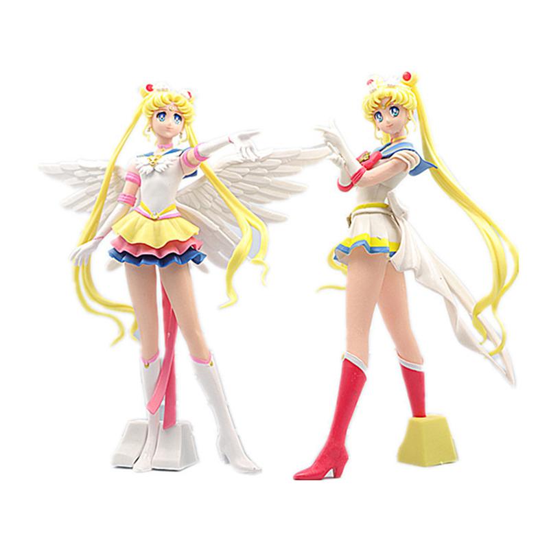 Sailor Moon Figur Anime Cartoon Jupiter Makoto Venus Minako Tsukino Hase Puppe Spielzeug Kleine Prinzessin Kuchen Dekoration Ornamente