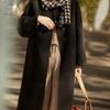 Lightweight Double-Faced Wool Coat for Women Autumn Winter Versatile Waist-Slimming Slim-Fit Single-Breasted Woolen Warm Outer Wear