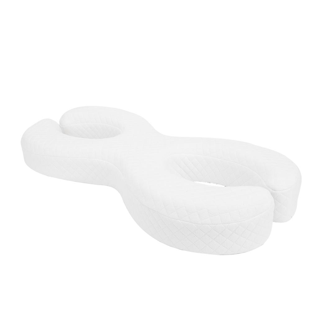 Face Pillow for Side Sleepers Memory Foam 2 Holes Soft Washable Ear Piercing Pillow for Deep Sleepin