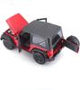 Maisto 2014 Jeep Wrangler Red 1/18 Scale Special Edition Model with Display Base, Opening Doors, Hood, and Rear Hatch, and Working Suspension
