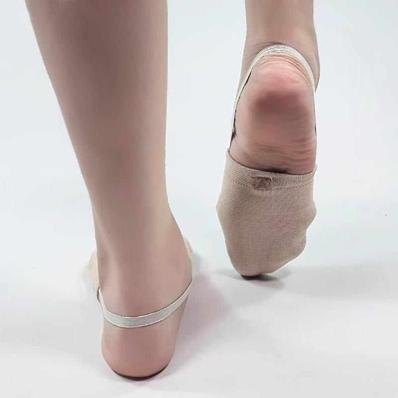 Modă 1 Pereche Tricotate Artă Gimnastică Pantofi Șosete Jumătate Talpă Jazz Balet Dans Pantofi de Piruetă pentru Femei Fete Dans Profesional Din Buric