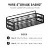 Portable Metal Grid Bathroom Storage Basket Wall Mounted Rustproof Bathroom Shelf No Drill Cosmetic Basket Kitchen