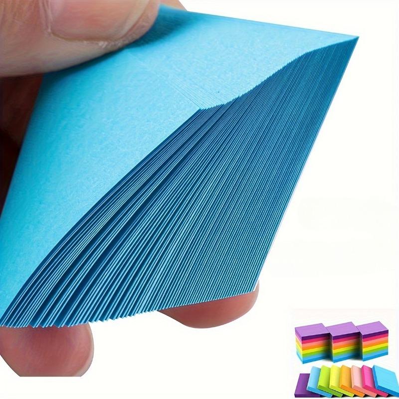 300 Pcs Colorful Fluorescent Wood Sticky Notes - Ideal For Highlighting Class Notes, Office Memos & Vocabulary Learning
