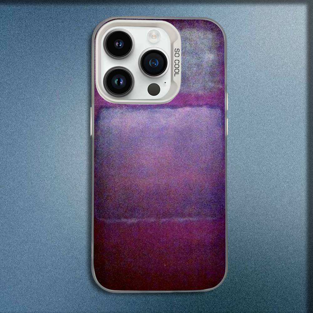 M-Mark Rothko Art Phone Case For iPhone 16,15,14,13,12,11,Mini,Pro,E,MAX White Candy Matte Shockproof Cover