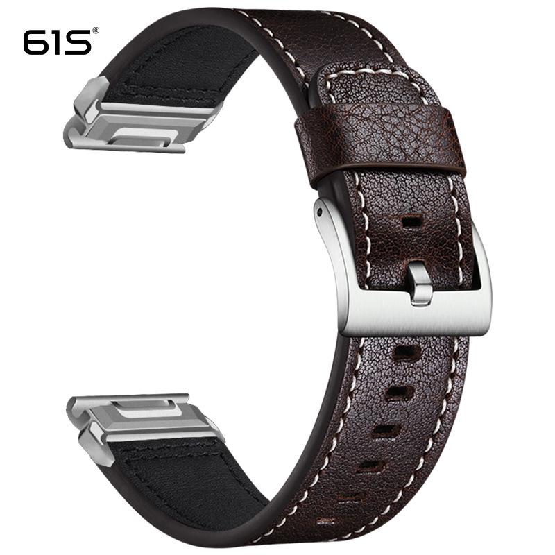 

Кожаный ремешок для часов с быстросъемным креплением 61S для Garmin Fenix8/7X/3 20mm [Combo]