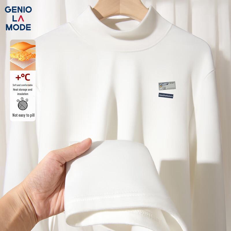 GENIOLAMODE Men s Fleece Thermal Mock Neck Long Sleeve Top 3XL