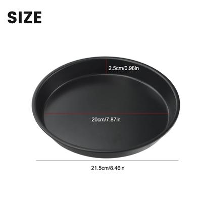 6-10In Round SafdsafsPizza Pan Microwave Oven Pan Chip Tray Dish Carbon Steel Non-stick Baking Mold Baking Tool Kitchen Supplies