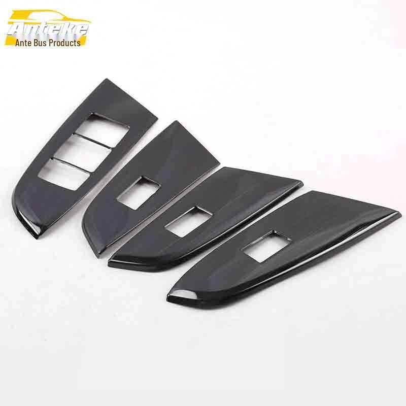 GS8 Glass Lift Stainless Steel Window Armrest Switch Decorative Frame Sequin Car Accessory