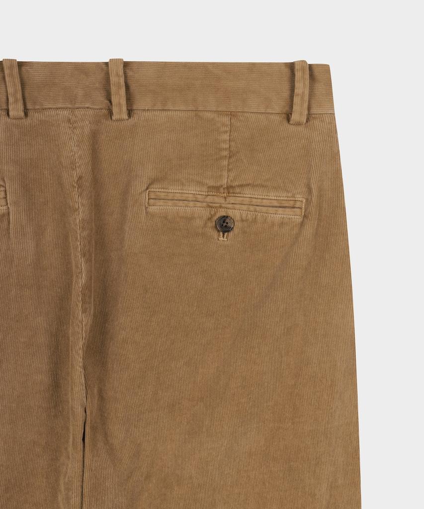 BROOKS BROTHERS Wide Fit Corduroy Garment Dyed Chino Pants (Brown) (Bbpcmnf405)