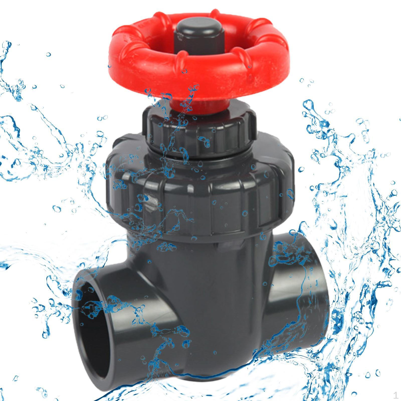 

Aquarium Control Valve Gate Adjustable Sluice Switch Silent Valves for Garden Irrigation Home 2.5cm