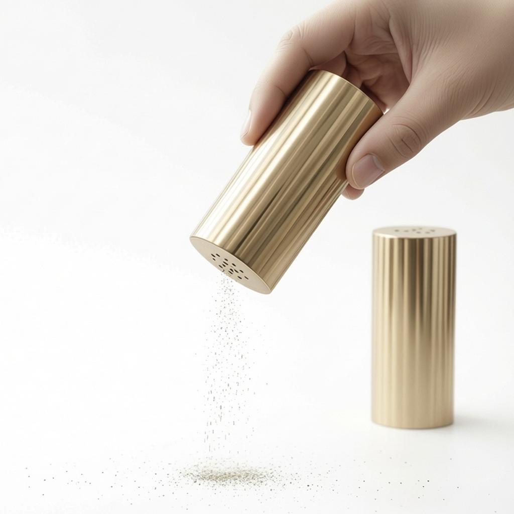 2 Stück Gewürzflasche Edelstahl Salzstreuer Gewürzspender Glas für Zucker Zuhause Küche Gold