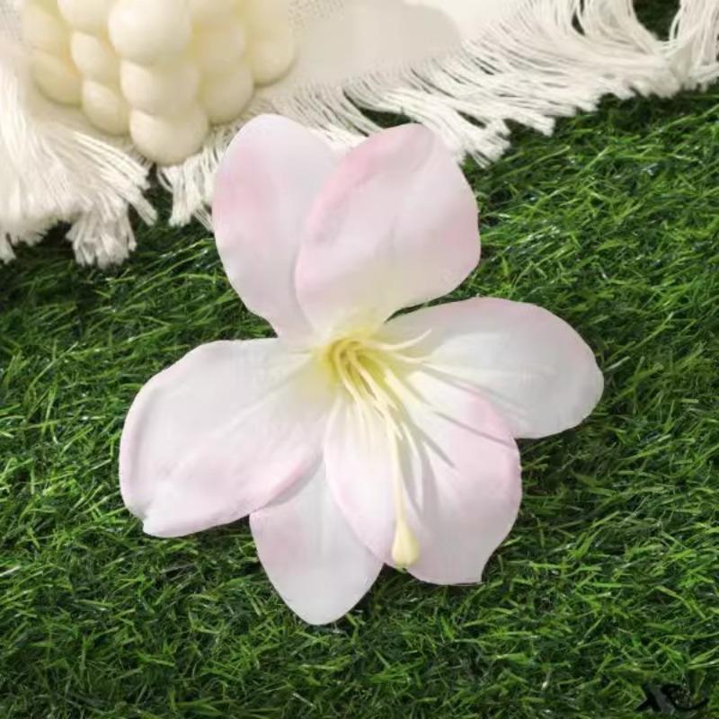 Fermagli per capelli a forma di fiore di giglio per donne ragazze Barretta Clip a pinza di granchio Fermagli per capelli per coda di cavallo Copricapo da bagno spiaggia Accessori per capelli