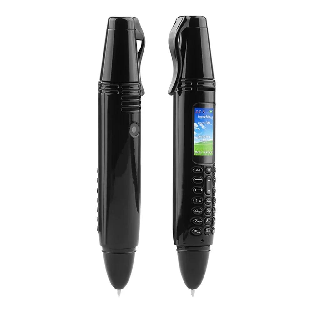 AK007 Mini Kapesní Telefon ve Tvaru Pera GSM 2G Telefon 0,96palcový Displej Dual SIM Tyčový Mobilní Telefon Podpora Bluetooth Hlasový Záznamník MP3 FM
