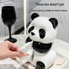 Panda Ceramic Tissue Box Holder - Creative Cartoon Napkin Dispenser for Living Room Decor