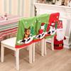 Home Xmas Santa Claus Snowman Chair Back Covers Chair Cover Christmas Decoration New Year Decor