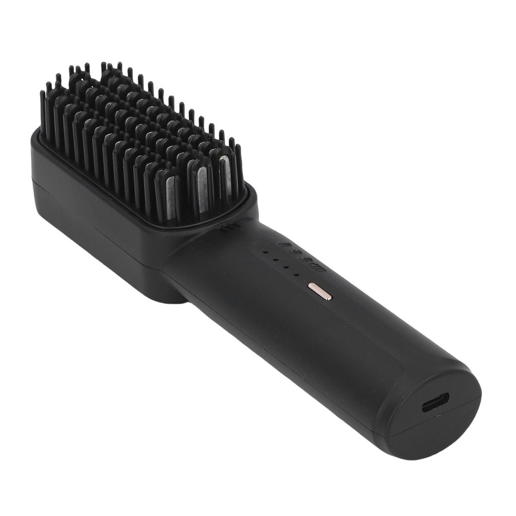 2500mAh Hair Straightener Brush Fast Heating Portable Hair Straightening Comb for Women