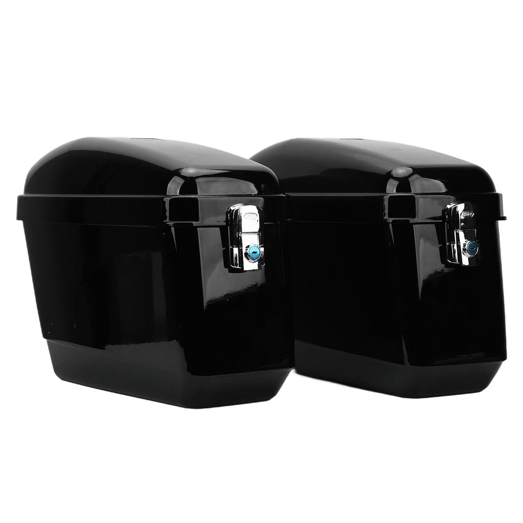 Motorrad-Hartschalen-Satteltaschen 45L Fassungsvermögen Wetterfestes Motorrad-Sattel-Hartgepäckkoffer mit Schlüsseln und Montagekit