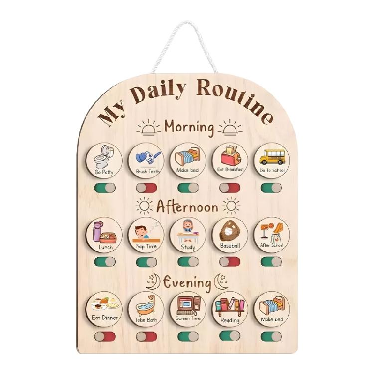 

Engaging Kids Task Board For Setting Daily Schedules And Encouraging Responsibility With Wipeable Section 1