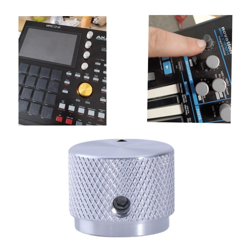 Upgraded Round Knob Machined Knob Aluminum Knob Easy To Use Knob Round Knob Simple Installation for Potentiometer