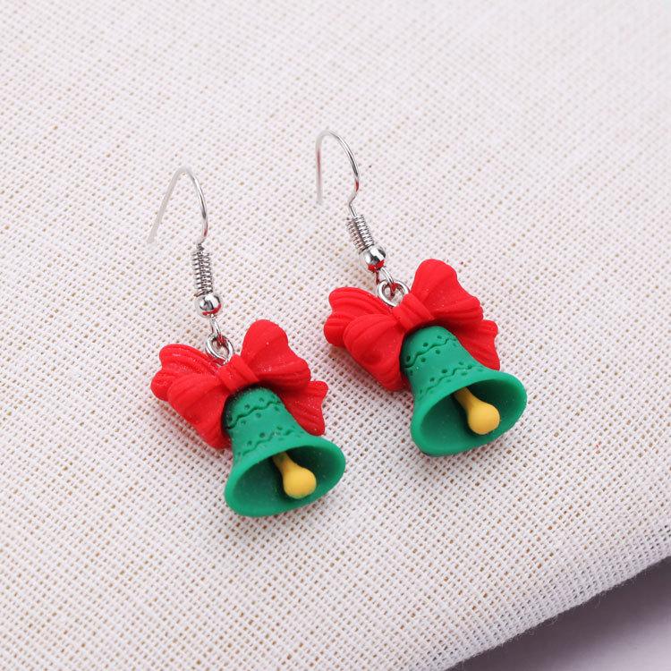 2025 new Fashion Lovely Stud Earrings Family Christmas Tree Snowman Santa Claus Elk Cartilage Earring New Years Gift Jewerly
