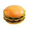 Creative Cartoon Burger Seasoning Dish Set 7/5-Layer Candy Dessert Plate Spit Bone Dish  Kitchen