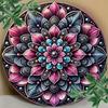 Metal Tin Sign Floral Beaded Wall Art Decor Home Cafe Bar Man Cave Gift