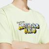 Adidas Neo Cartoon Logo Print Sports Loose Short Sleeve T-Shirt Men Tops Acid-Green HC9662