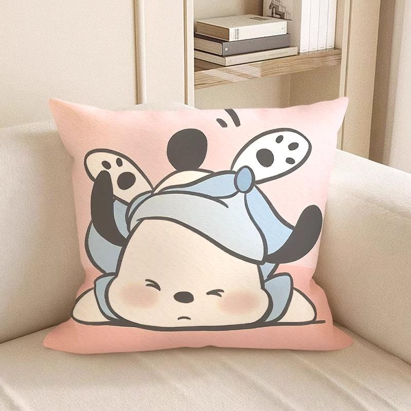Cute Cartoon-Printed Pillowcases: Snoopy and Friends Designs! Sofa Cushion Cover, Room Decoration, Gifts